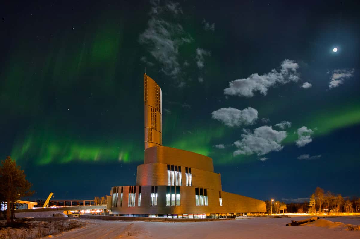 Northern Lights arching over Alta, Finnmark